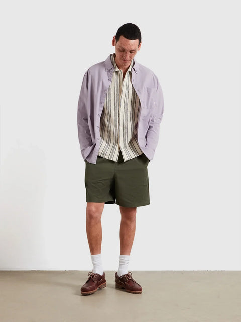 Farah F4WSG032 Simon Ss Stripe  In Ecru