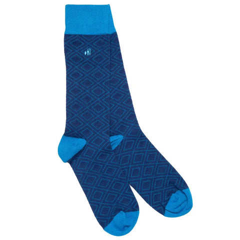 Swole Panda SP308-L Blue Diamond Socks