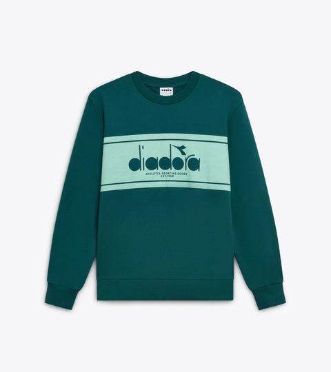 Diadora Sweatshirt Crew Logo In Spruce Green