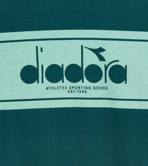 Diadora Sweatshirt Crew Logo In Spruce Green