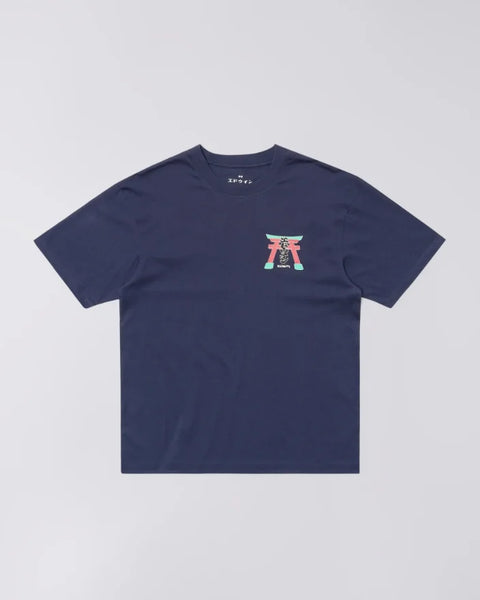 Edwin I035003 Torii T-Shirt In Maritime Blue