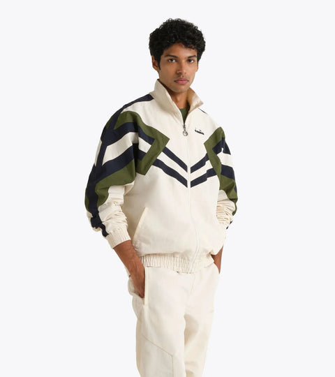 Diadora Track Jacket Legacy In White Alyssum