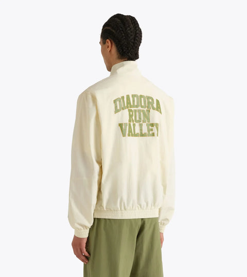 Diadora Track Jacket Run Valley In Winter White
