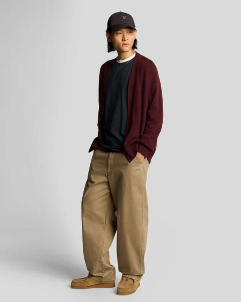 Lyle & Scott TS2225TONT Contrast Collar Superfine T-shirt In W403 Dark Navy/ White