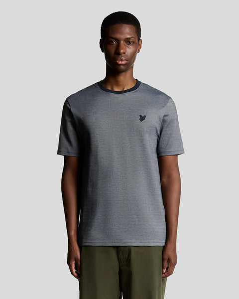 Lyle & Scott TS2342V Pique Interlock T-Shirt In Chambray