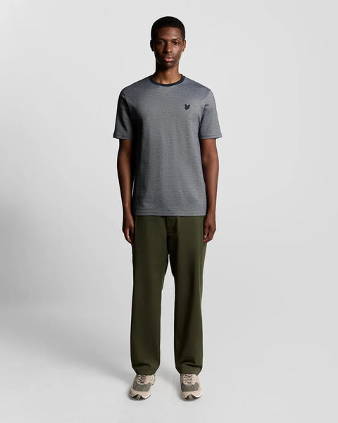 Lyle & Scott TS2342V Pique Interlock T-Shirt In Chambray