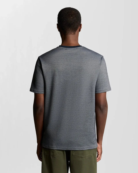 Lyle & Scott TS2342V Pique Interlock T-Shirt In Chambray