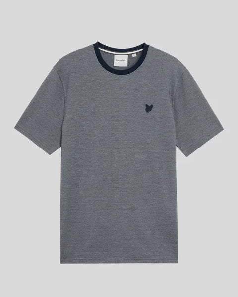 Lyle & Scott TS2342V Pique Interlock T-Shirt In Chambray