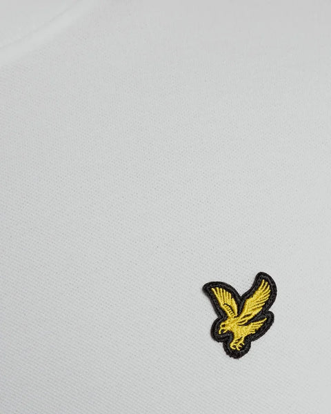 Lyle & Scott TS2405V Fine Tipped T-Shirt In Y162 White/Everglade