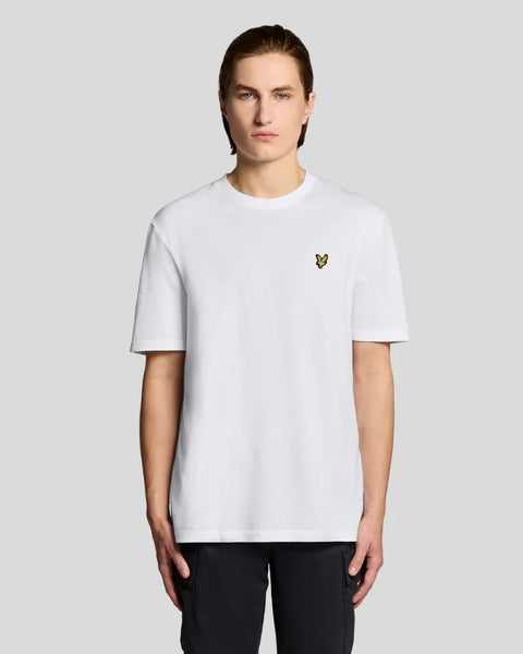 Lyle & Scott TS2406V Popcorn Jacquard T-shirt In 626 White
