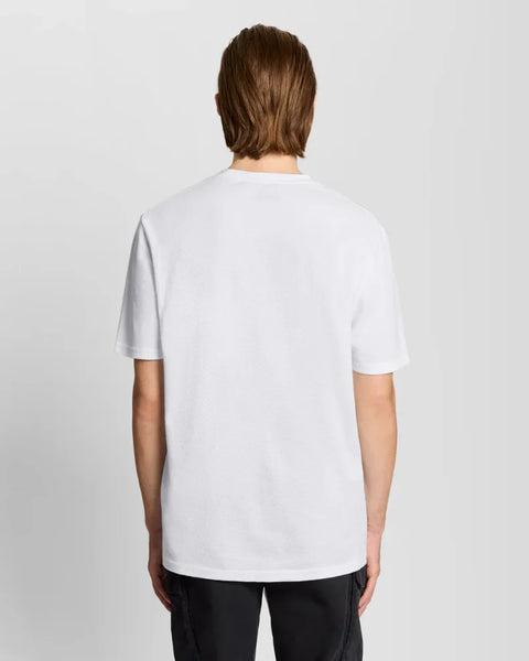 Lyle & Scott TS2406V Popcorn Jacquard T-shirt In 626 White