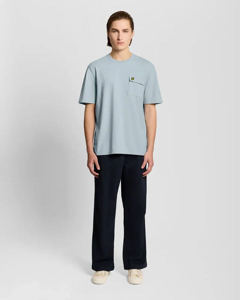 Lyle & Scott TS2407V Cargo Pocket T-shirt In W596 Opal Blue