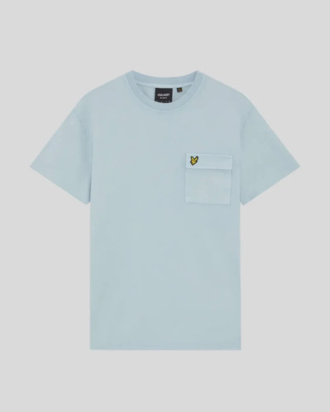 Lyle & Scott TS2407V Cargo Pocket T-shirt In W596 Opal Blue