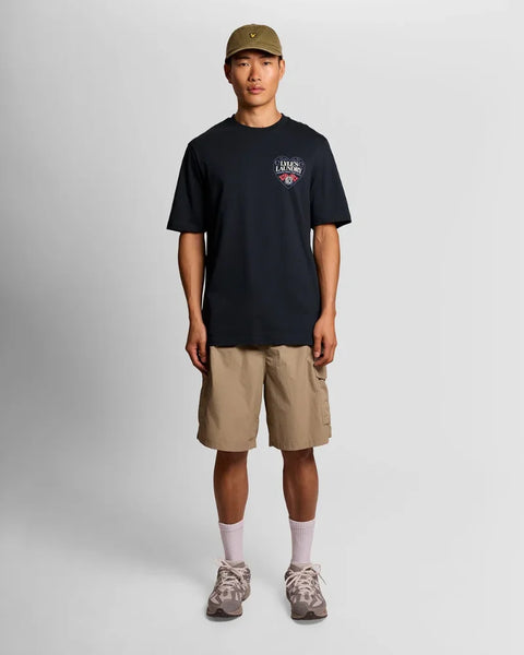 Lyle & Scott TS2425V Lyle's Laundry Graphic T-shirt In Z271 Dark Navy