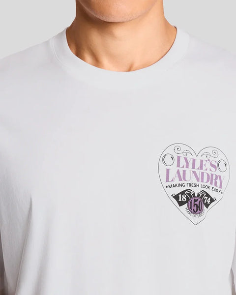 Lyle & Scott TS2425V Lyle's Laundry Graphic T-shirt In 626 White