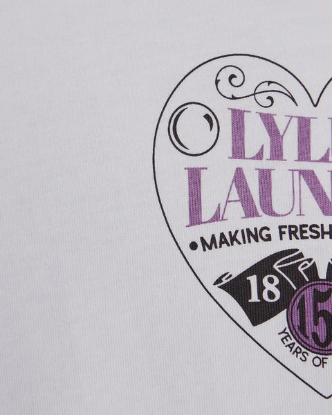 Lyle & Scott TS2425V Lyle's Laundry Graphic T-shirt In 626 White