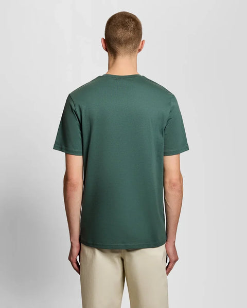 Lyle & Scott TS400VOGT Plain T-Shirt In W130 Everglade