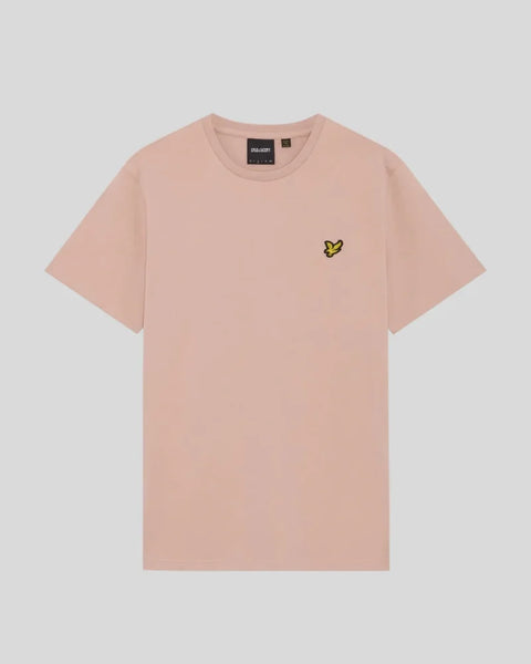 Lyle & Scott TS400VOGT Plain T-Shirt In Y120 Pink Grapefruit