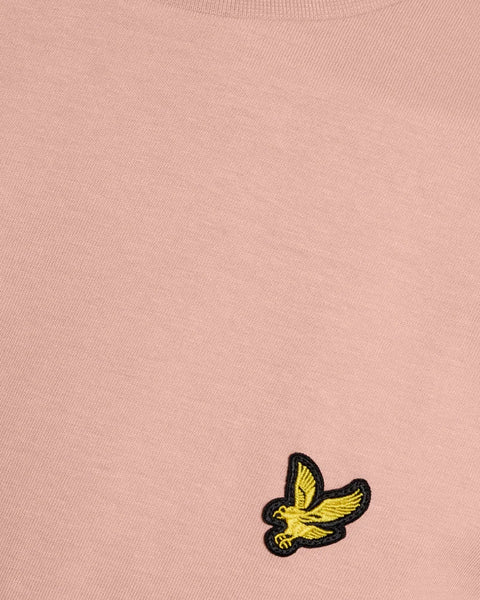 Lyle & Scott TS400VOGT Plain T-Shirt In Y120 Pink Grapefruit