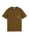 Scotch & Soda 169873 Chest Pocket T-Shirt In Khaki