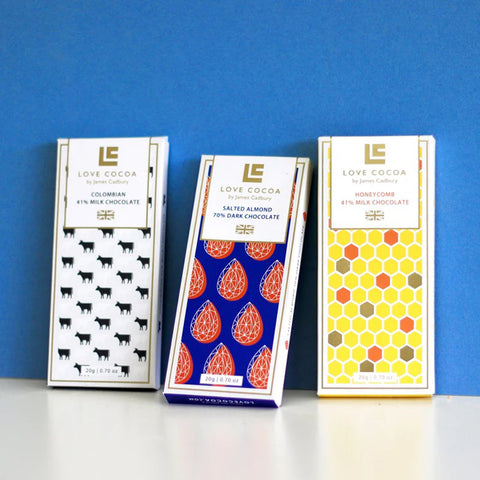 Love Cocoa 20G Mini Bars Milk Honeycomb