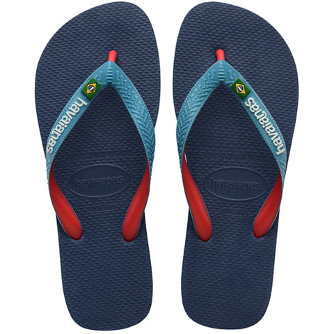 Havaianas Brasil mix flip flops in indigo blue