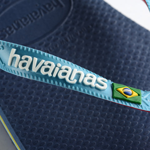 Havaianas Brasil mix flip flops in indigo blue