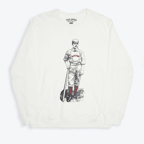 Peck & Snyder Red Stockings Sweatshirt In White