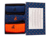 Swole Panda SP028-3-02 Orange and Blue Gift Box - 3 Pairs